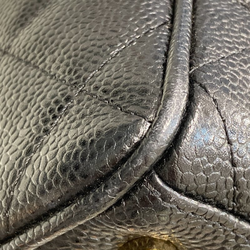 CHANEL 香奈兒 A20997 MATELASSE 牛皮 保齡球 手提包 黑色-10