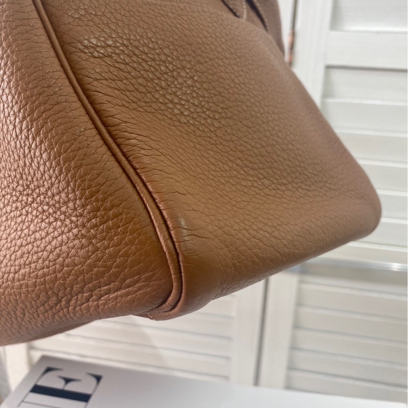 愛馬仕 Hermes Lindy 30 金棕 銀扣-13