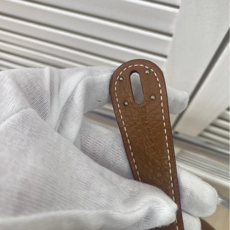 愛馬仕 Hermes Lindy 30 金棕 銀扣-26