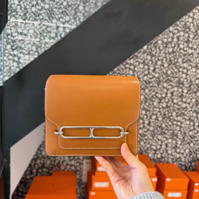 愛馬仕 roulis19 傳承馬鞍皮 銀扣A刻-0