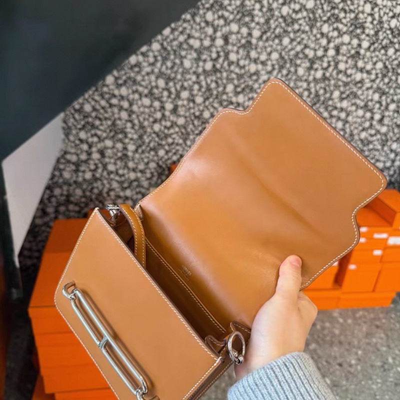 愛馬仕 roulis19 傳承馬鞍皮 銀扣A刻-2