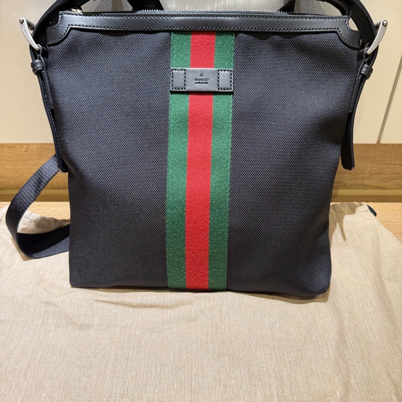 Gucci 斜背包可調整背帶男女適用-5