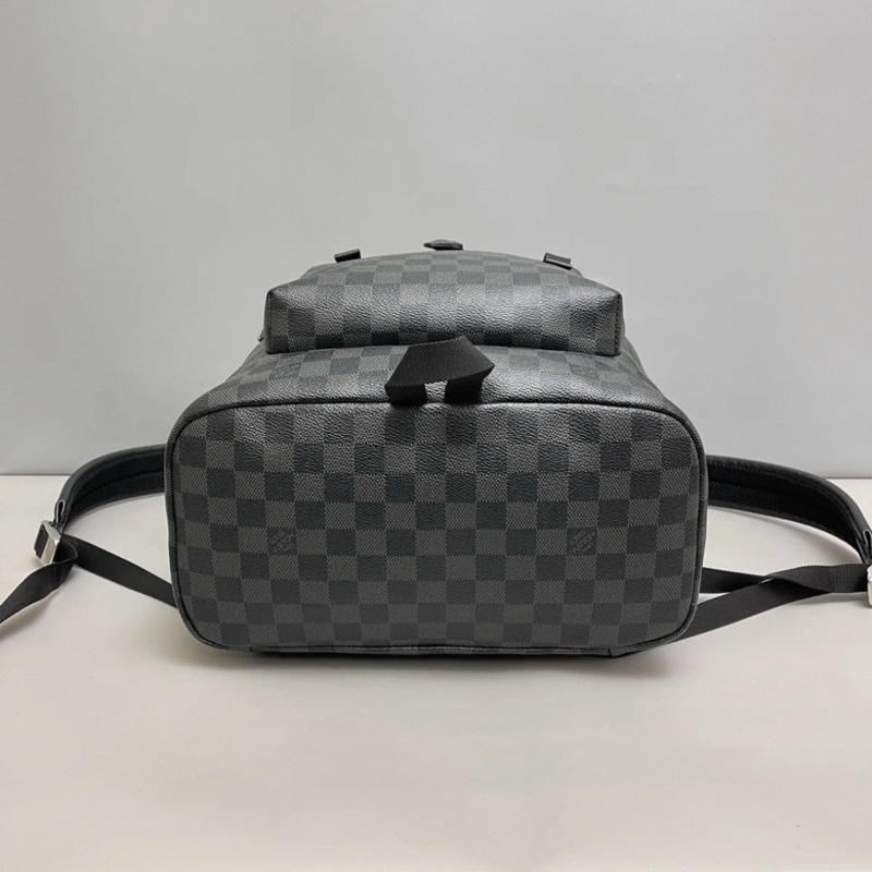 LV路易威登Zack系列男士黑棋盤格雙肩包-3