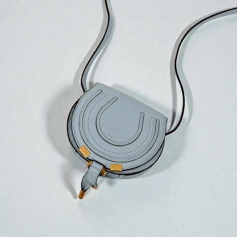 莉亞精品♡ Chloe mini鈴鼓包 寶寶藍 二手