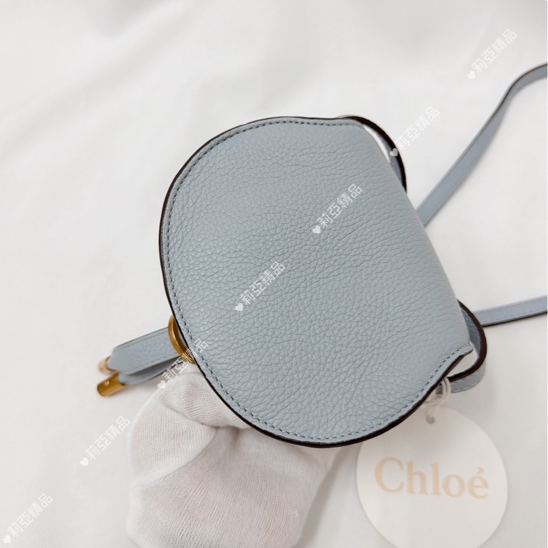 莉亞精品♡ Chloe mini鈴鼓包 寶寶藍 二手-3