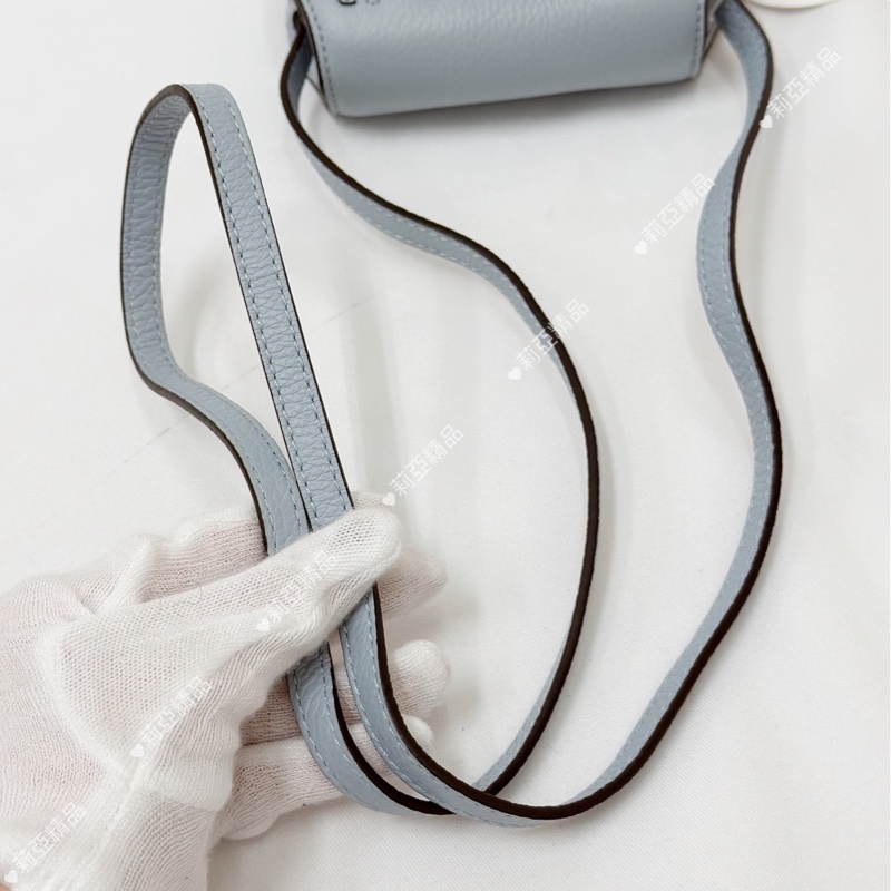 莉亞精品♡ Chloe mini鈴鼓包 寶寶藍 二手-7