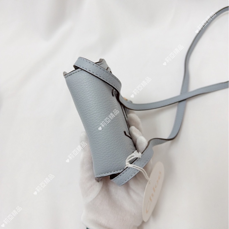 莉亞精品♡ Chloe mini鈴鼓包 寶寶藍 二手-15