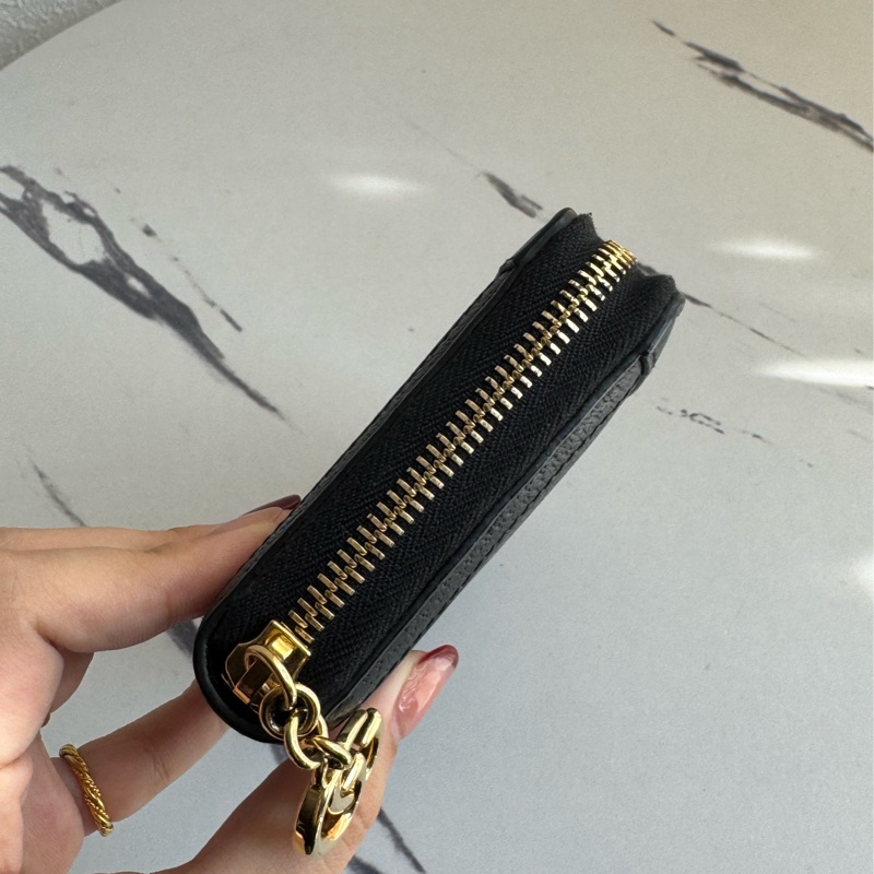 Gucci黑皮革紅綠織帶ㄇ拉長夾 中性款🤩-5