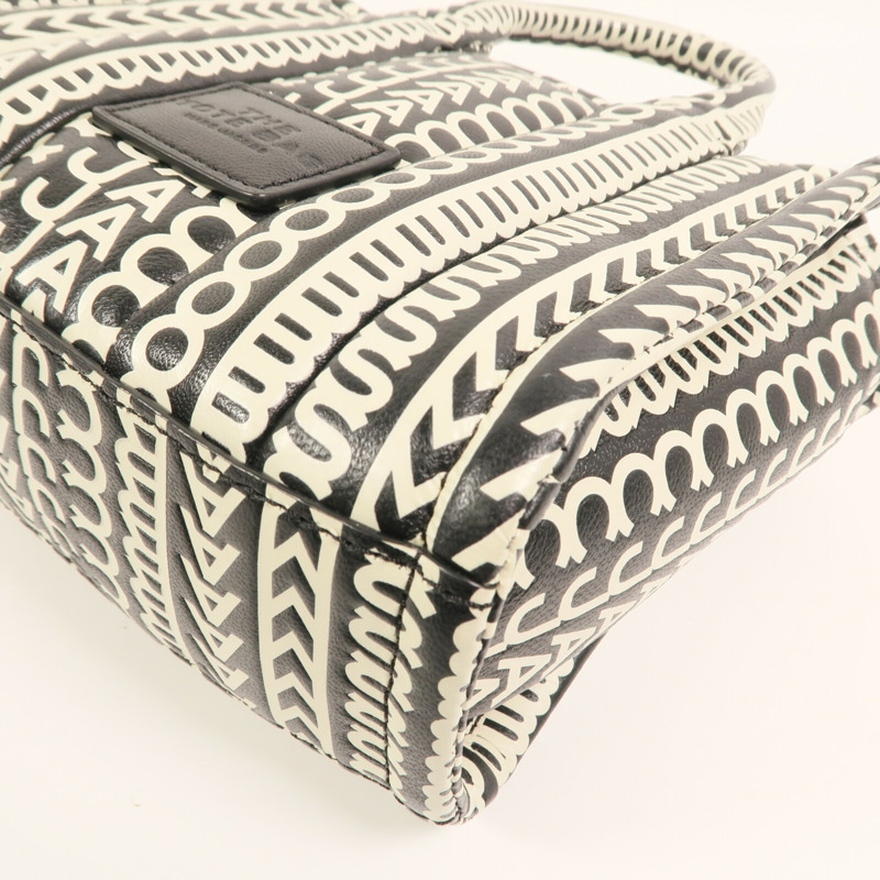 MARC BY MARC JACOBS 羊皮皮革Micro tote銀扣手挽肩背兩用袋-10