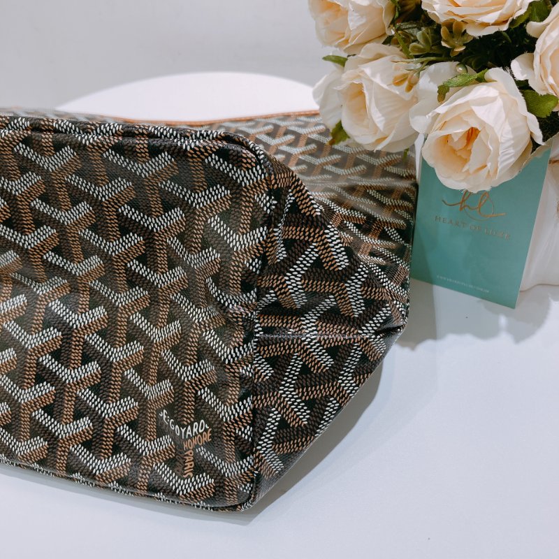 TW4730  Goyard 戈雅 托特包 PM Size 棕色帆布包 size Boheme Hobo Bag Brown-7