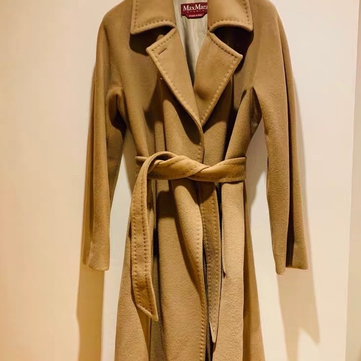 Max Mara 羊绒大衣38码98新长度128-0