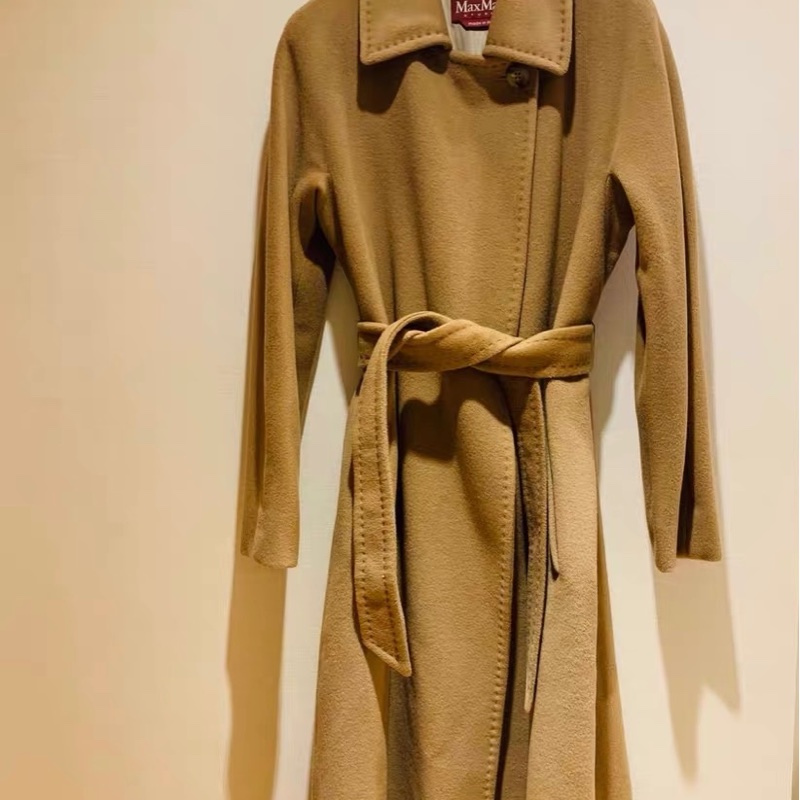 Max Mara 羊绒大衣38码98新长度128-1