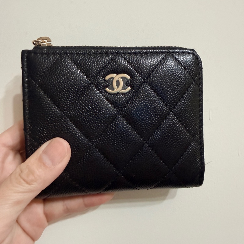 CHANEL 🔥黑金L短夾🔥 全新🔥新款雷標🔥-0