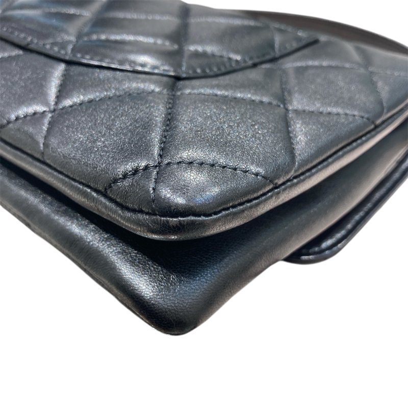 CHANEL 香奈兒 TRENDY CC FLAP BAG 肩背翻蓋包 黑色 山羊皮 淺金扣-9