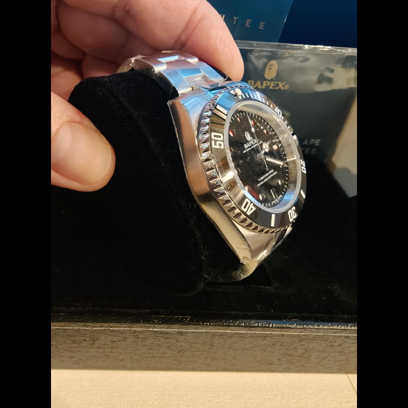 特價出清，法國帶回bape黑水鬼絕版錶，全新品-5