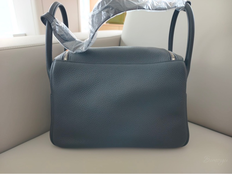 Hermes 愛馬仕 Lindy 30 黑銀扣TC皮 B刻附塵袋,成色極佳,帶膜-1