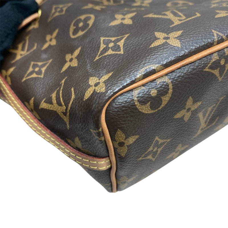 LOUIS VUITTON 路易威登 NANO NOÉ MINI 迷你老花束口水桶包 帆布 咖啡色 金釦-8