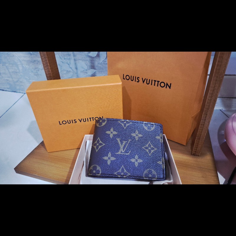 LV經典老花短夾-M60895-5