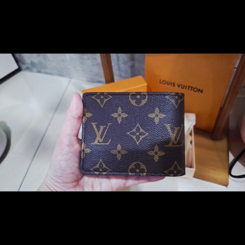 LV經典老花短夾-M60895-8