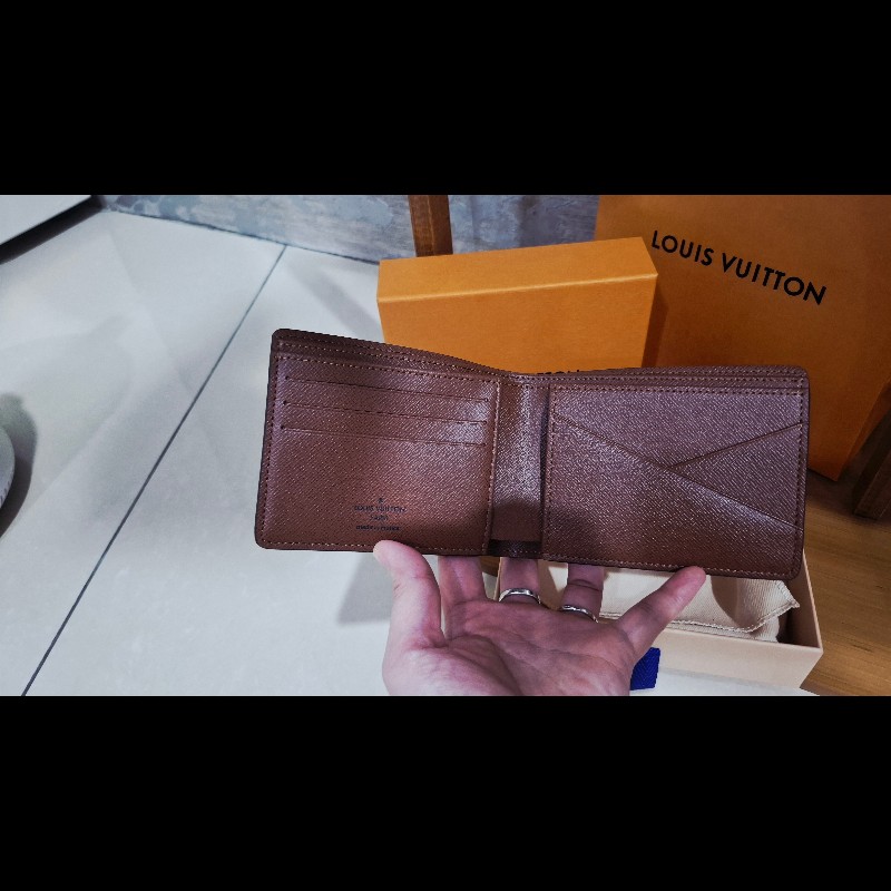 LV經典老花短夾-M60895-12