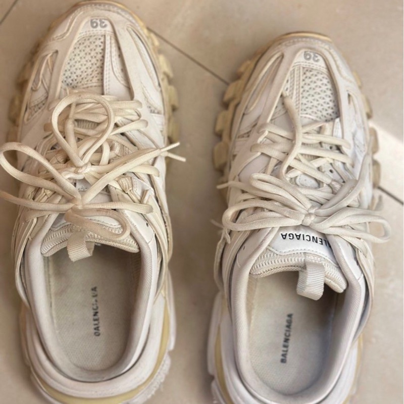 Balenciaga 巴黎世家 老爹鞋半拖鞋39全白二手-0