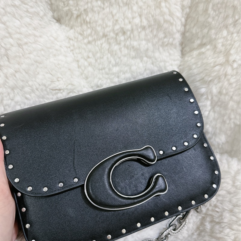 （有瑕疵）全新 Coach IDOL卯釘 手提肩背包(2條肩帶）原價32800元-9