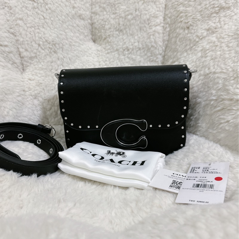 （有瑕疵）全新 Coach IDOL卯釘 手提肩背包(2條肩帶）原價32800元-19