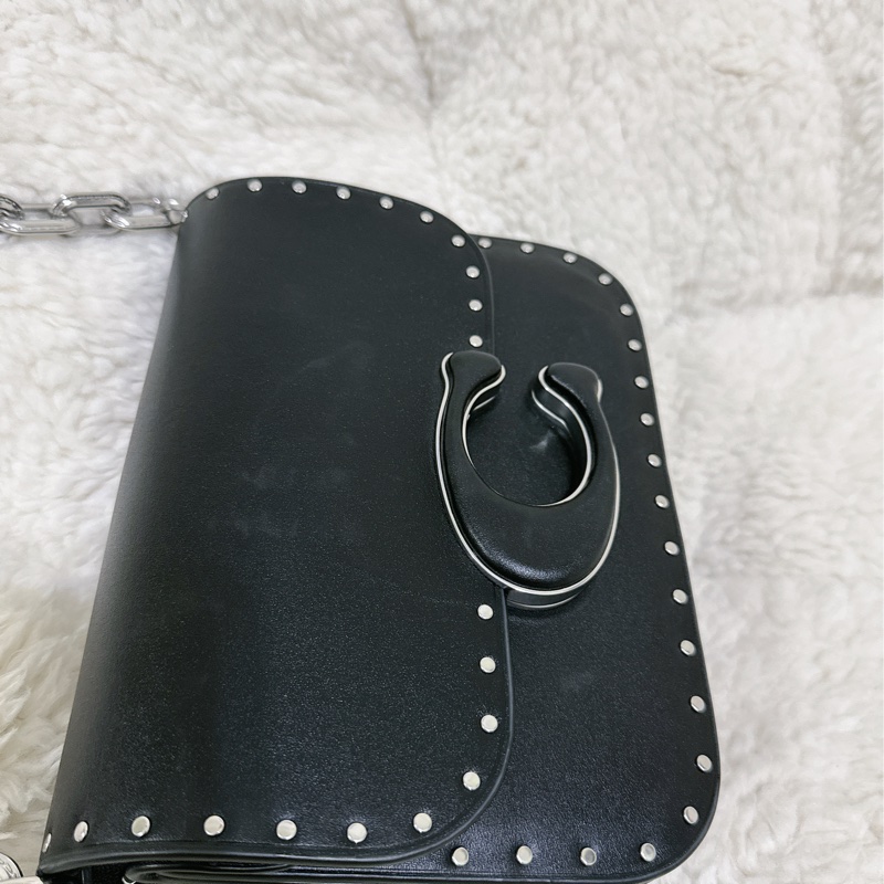 （有瑕疵）全新 Coach IDOL卯釘 手提肩背包(2條肩帶）原價32800元-24