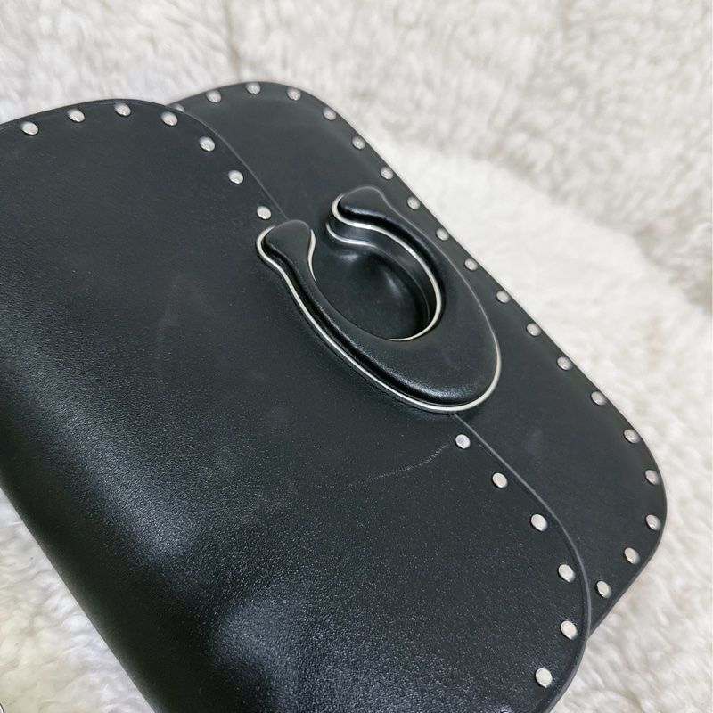 （有瑕疵）全新 Coach IDOL卯釘 手提肩背包(2條肩帶）原價32800元-30