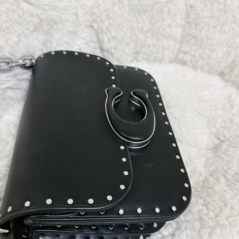 （有瑕疵）全新 Coach IDOL卯釘 手提肩背包(2條肩帶）原價32800元-37
