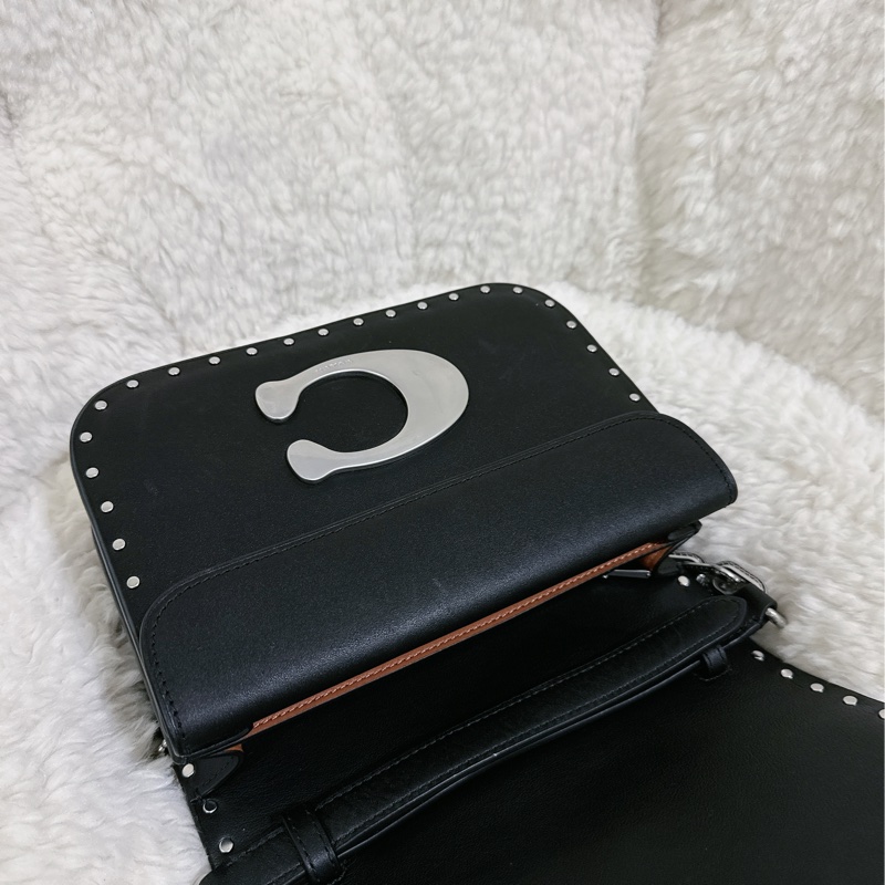 （有瑕疵）全新 Coach IDOL卯釘 手提肩背包(2條肩帶）原價32800元-44