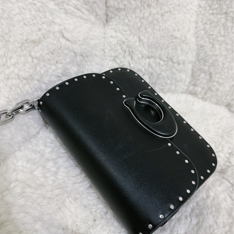 （有瑕疵）全新 Coach IDOL卯釘 手提肩背包(2條肩帶）原價32800元-50