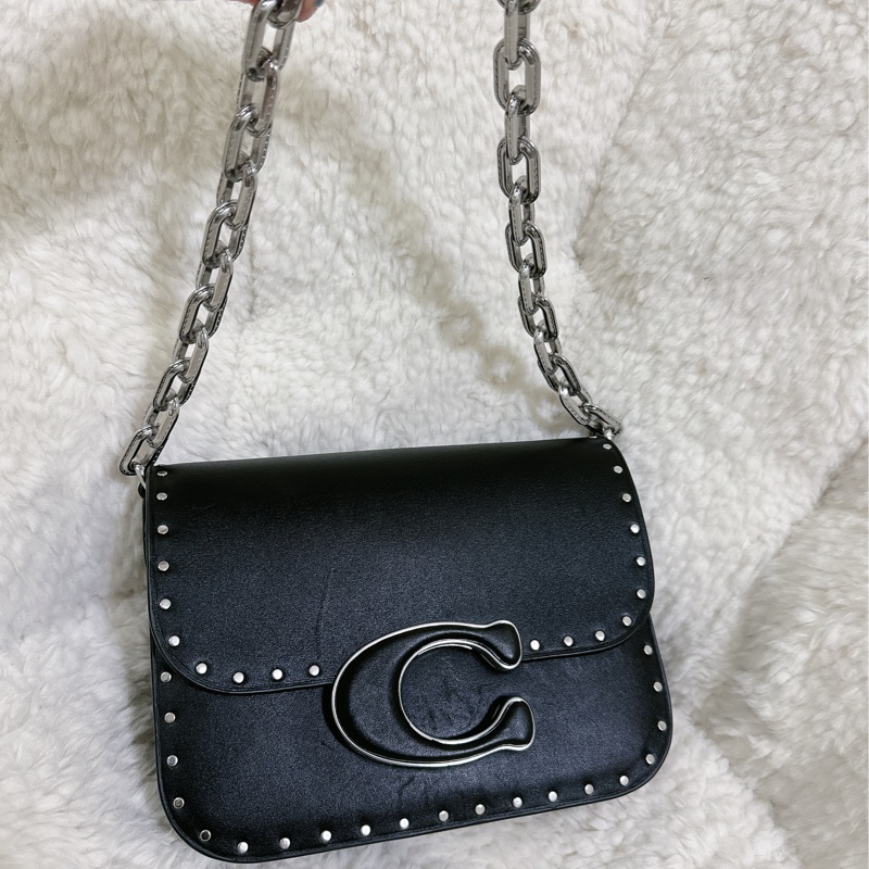 （有瑕疵）全新 Coach IDOL卯釘 手提肩背包(2條肩帶）原價32800元-54