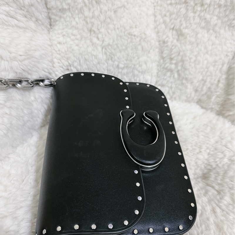 （有瑕疵）全新 Coach IDOL卯釘 手提肩背包(2條肩帶）原價32800元-56