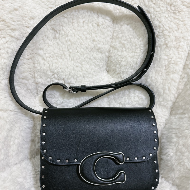 （有瑕疵）全新 Coach IDOL卯釘 手提肩背包(2條肩帶）原價32800元-58
