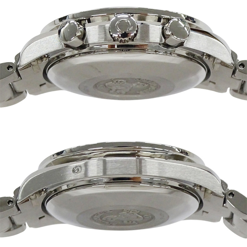 歐米茄超霸系列3523.80男士腕錶,三曆,自動上鍊,不鏽鋼,銀色,藍色,拋光-2