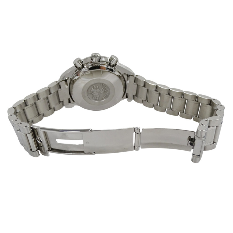 歐米茄超霸系列3523.80男士腕錶,三曆,自動上鍊,不鏽鋼,銀色,藍色,拋光-3