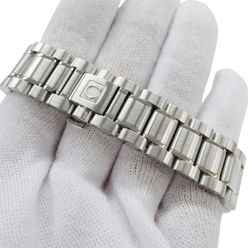 歐米茄超霸系列3523.80男士腕錶,三曆,自動上鍊,不鏽鋼,銀色,藍色,拋光-6