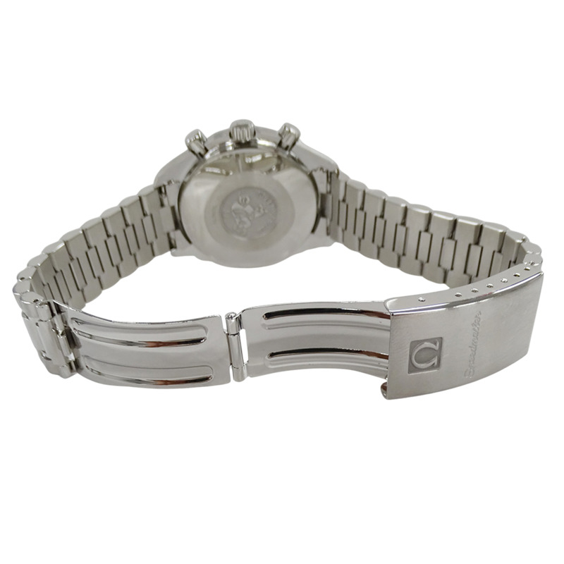 歐米茄超霸系列賽車邁克爾·舒馬赫3510.61男士計時自動腕錶，精鋼錶殼，銀色和紅色拋光飾面-3