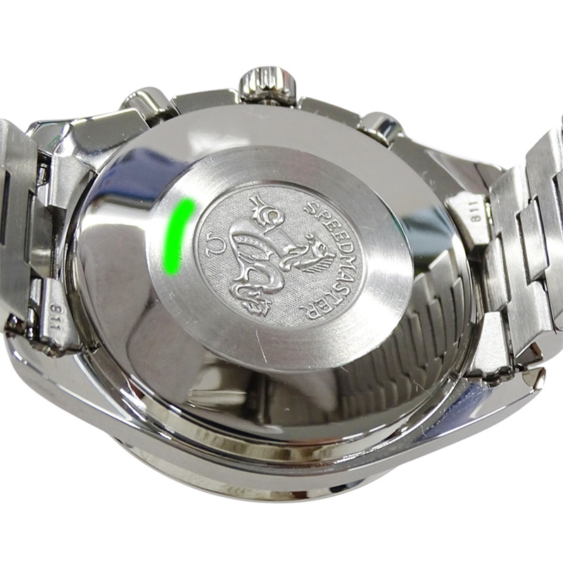 歐米茄超霸系列賽車邁克爾·舒馬赫3510.61男士計時自動腕錶，精鋼錶殼，銀色和紅色拋光飾面-6