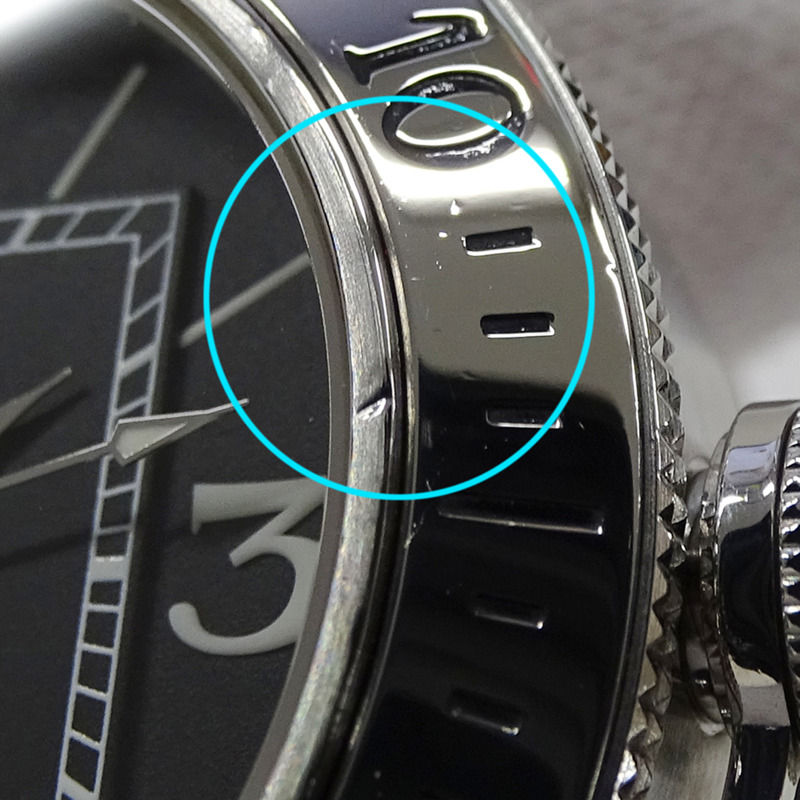 卡地亞 Pasha Seatimer 男士腕錶,附日期顯示,自動上鍊,不鏽鋼材質,型號 W31077M7,銀色/黑色,拋光處理-14