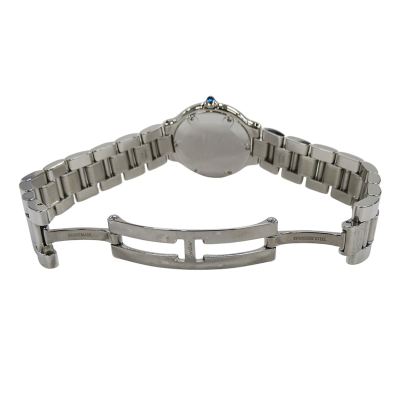 卡地亞 Must 21 Vantianne SM 女士石英腕錶,不鏽鋼材質,型號 W10109T2,拋光銀色-3