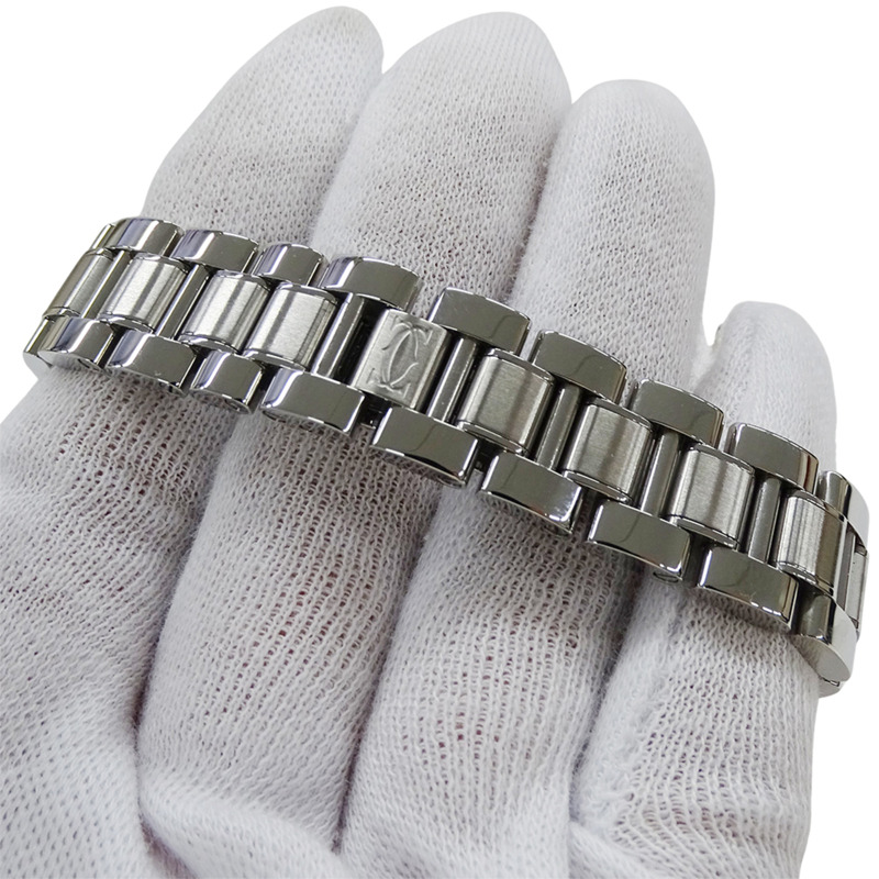 卡地亞 Must 21 Vantianne SM 女士石英腕錶,不鏽鋼材質,型號 W10109T2,拋光銀色-5