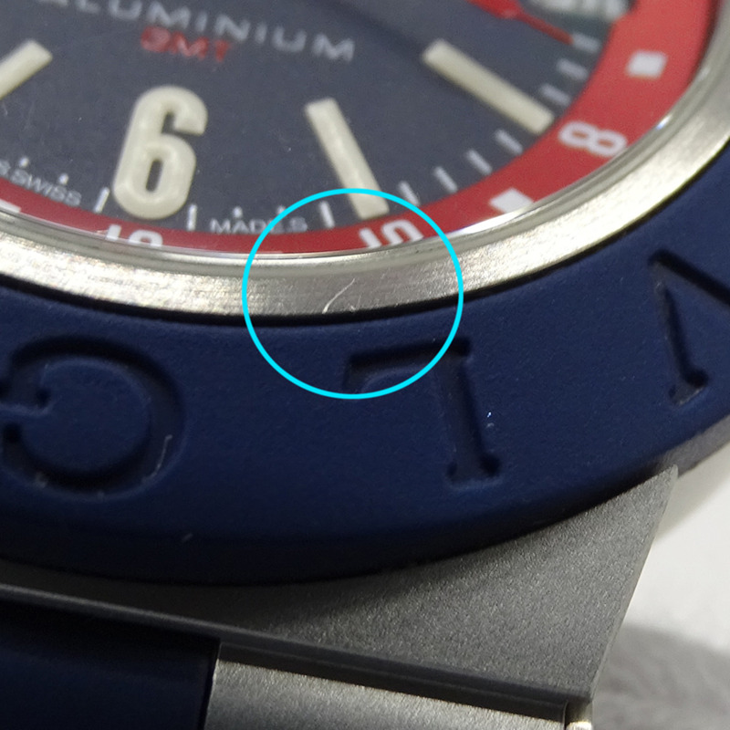 寶格麗 (Bvlgari) 男士自動機械腕錶,鋁製錶殼,GMT兩地時功能,日期顯示,AT橡膠錶帶,BB40ATGMT,圓形錶盤,已保養-10