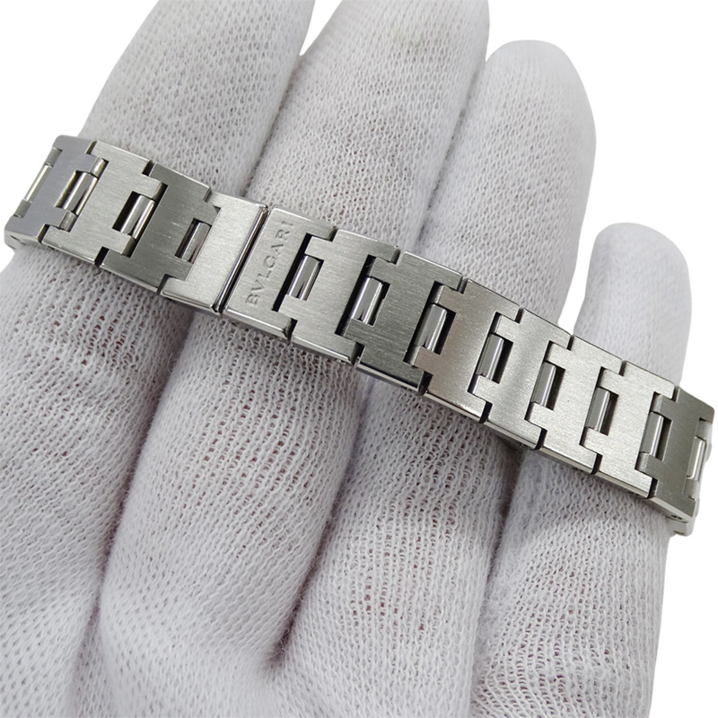 寶格麗女士腕錶，品牌：日期石英QZ不銹鋼SS BB23SS銀色黑色圓形拋光-4