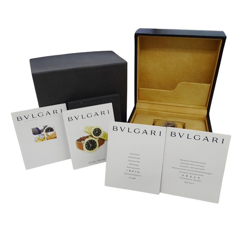 寶格麗女士腕錶，品牌：日期石英QZ不銹鋼SS BB23SS銀色黑色圓形拋光-6