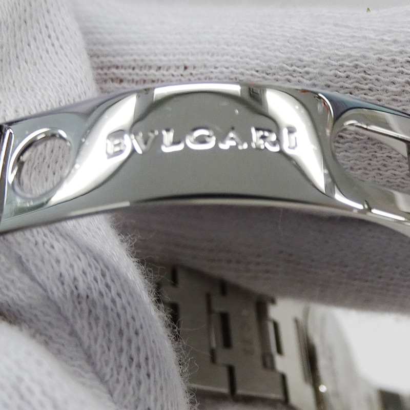 寶格麗女士腕錶，品牌：日期石英QZ不銹鋼SS BB23SS銀色黑色圓形拋光-8