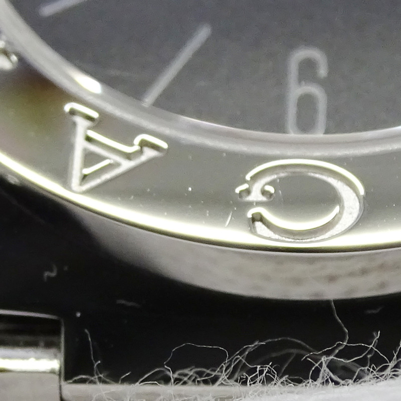 寶格麗女士腕錶，日期顯示，石英QZ機芯，不銹鋼SS BB26SS，銀色/黑色拋光-9