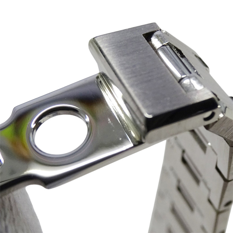 寶格麗女士腕錶，日期顯示，石英QZ機芯，不銹鋼SS BB26SS，銀色/黑色拋光-10