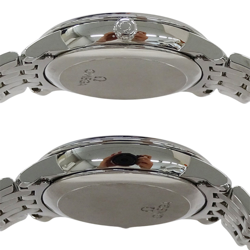 歐米茄碟飛系列 Prestige 424.10.37.20.03.001 男士同軸自動上鍊腕錶,精鋼錶殼,銀色和藍色拋光飾面-2